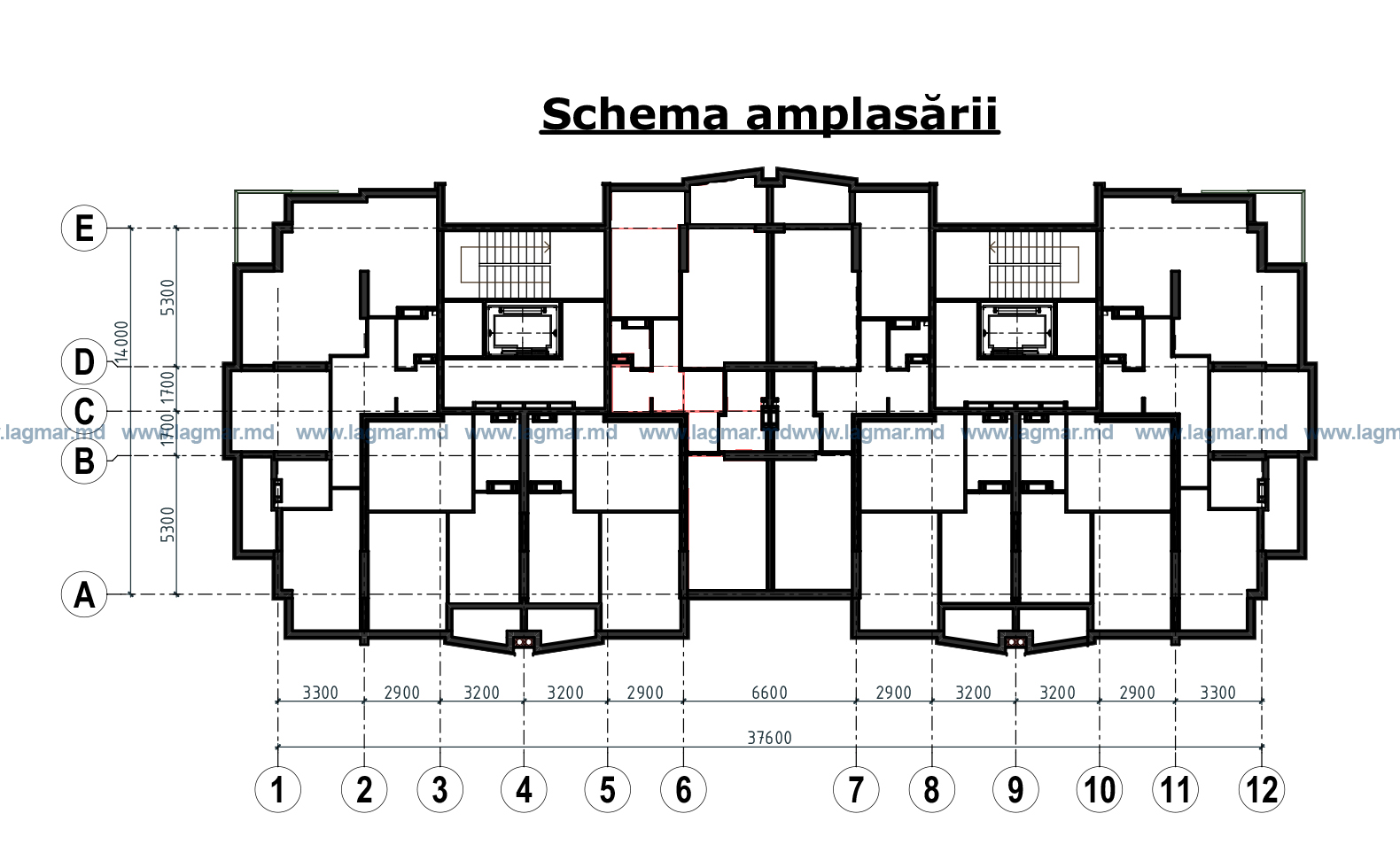 Plan bloc Florilor et 2-8