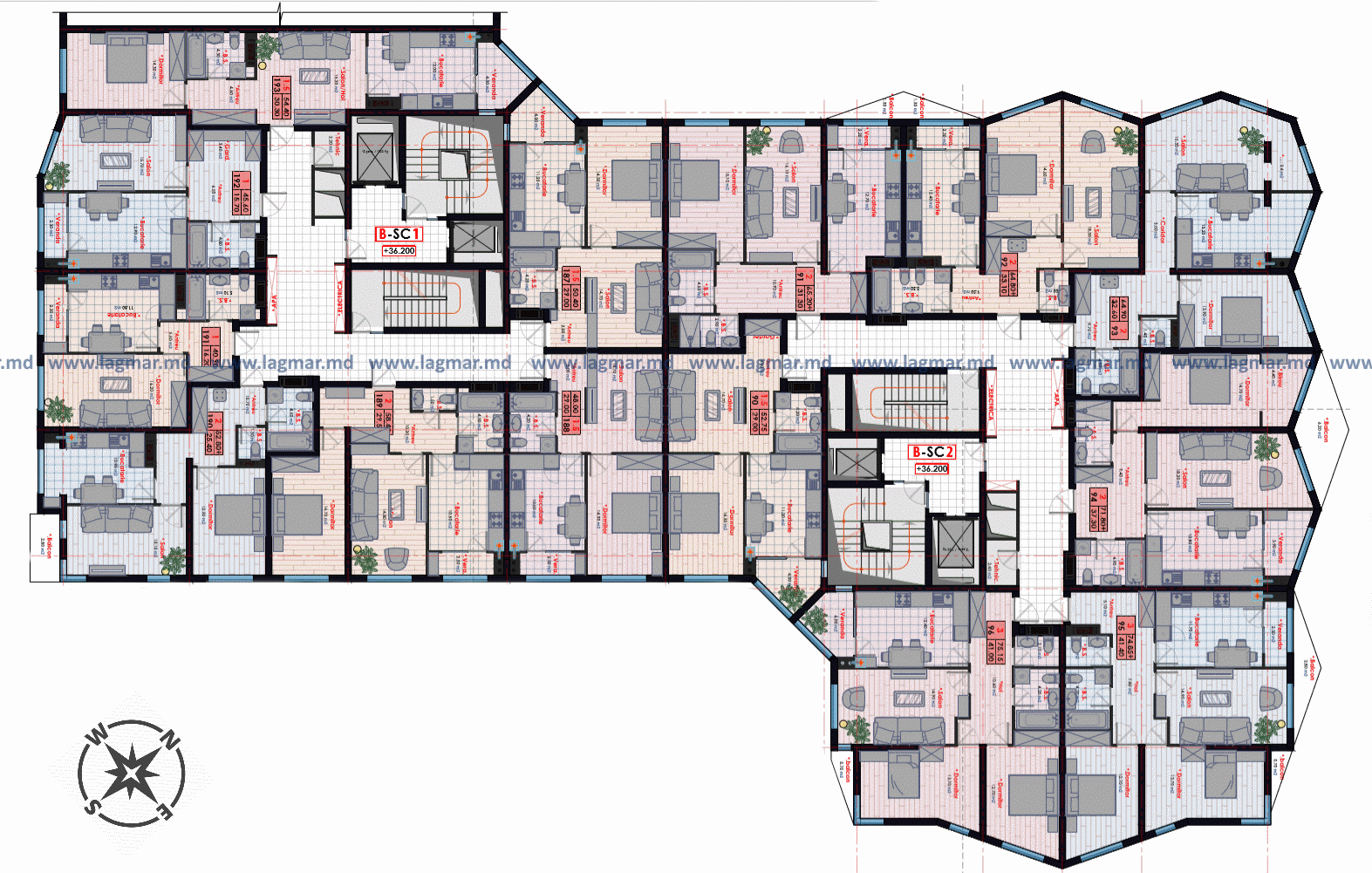 Testemitanu planimetrie bloc B